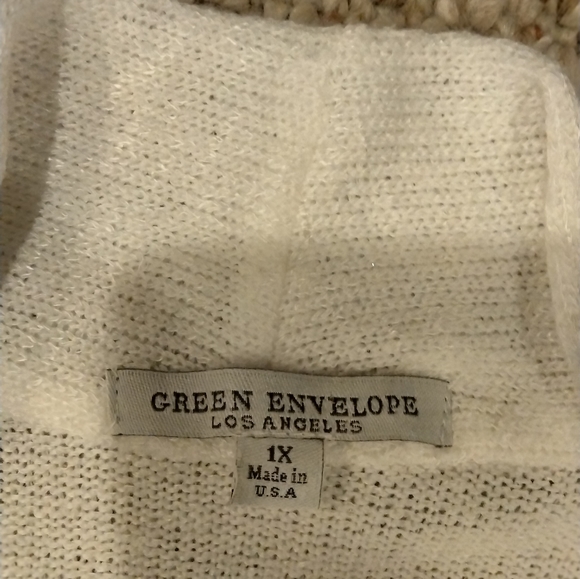 Green Envelope cardigan sweater - Picture 2 of 4